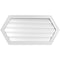 Ekena Millwork Half Round Surface Mount PVC Gable Vent: Functional, w/ 2"W x 1-1/2"P Brickmould Frame, 38"W x 19"H GVPHR38X1902SF - alternate 1